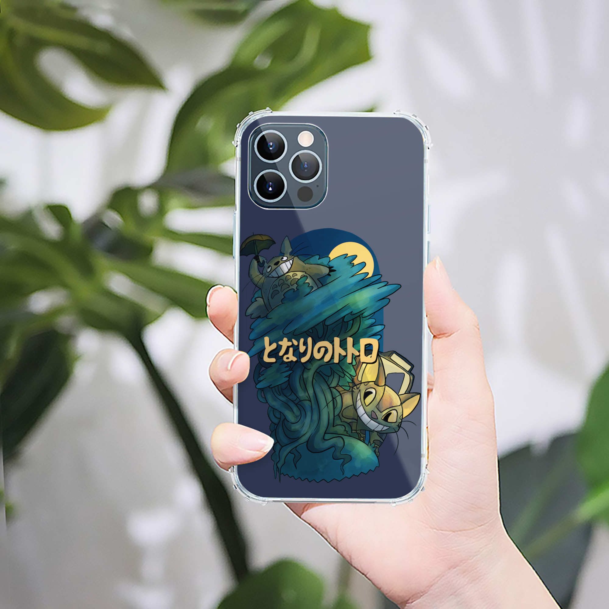 （画像用） となりのトトロ 草壁メイ 草壁サツキ My Neighbor Totoro Satsuki Kusakabe Mei Kusakabe 【iPhone 12シリーズ対応】透明スマホケース（クリアソフトケース）